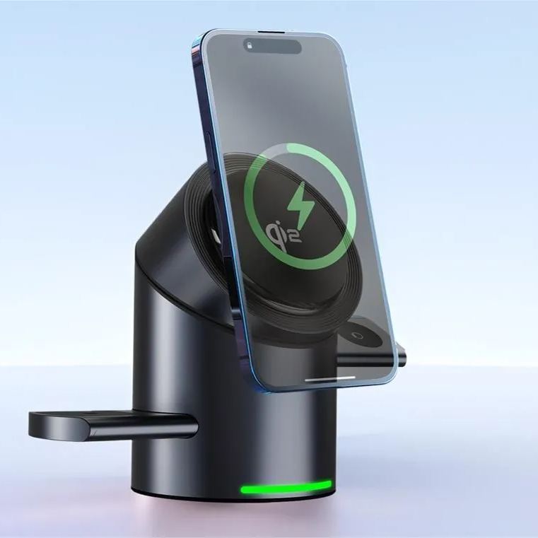 G-OUSSVE｜Qi2 Certified Touch Rotation 3-in-1 Wireless Charger