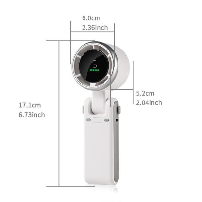 G-OUSSVE｜Global Pick USB-C Charging Portable Handheld High Speed Fan, Versatile 5-speed Airflow Wind Speed Fan, Foldable & Hanging Neck Fan Suitable for Family, Travel, and School, Boyfriend Gift, Best Friend Gifts, Camping Essentials