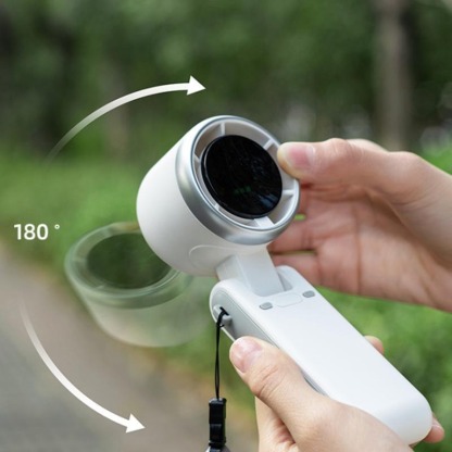 G-OUSSVE｜Global Pick USB-C Charging Portable Handheld High Speed Fan, Versatile 5-speed Airflow Wind Speed Fan, Foldable & Hanging Neck Fan Suitable for Family, Travel, and School, Boyfriend Gift, Best Friend Gifts, Camping Essentials