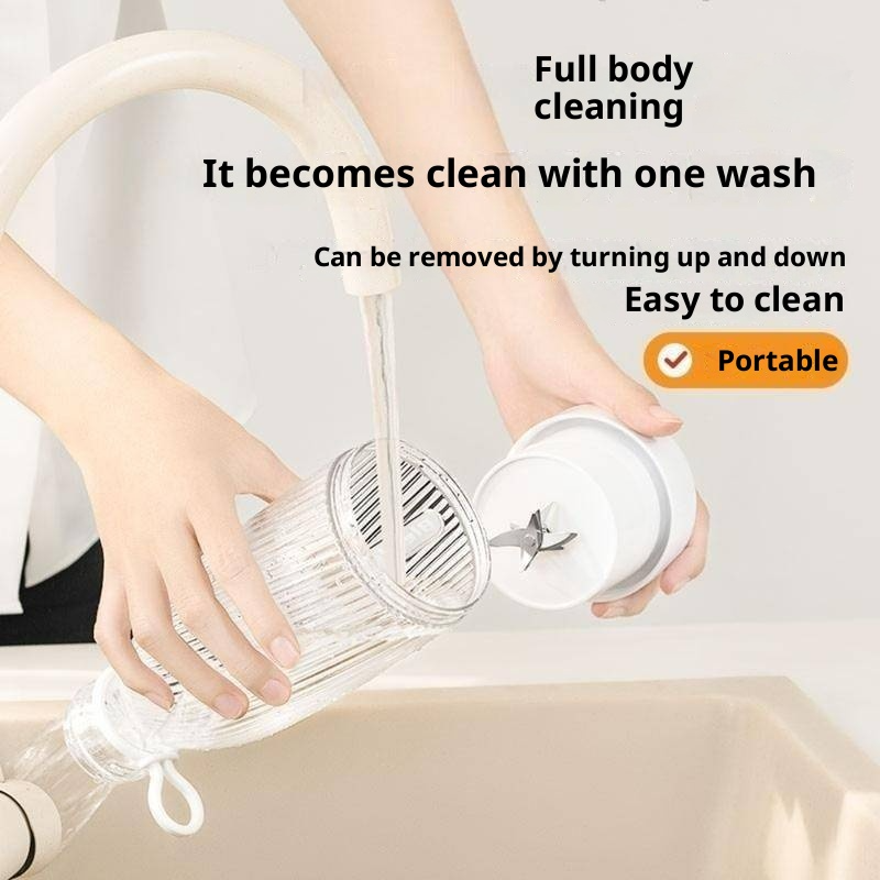 G-OUSSVE | 500ml Smoothie Blender, USB Rechargeable Juicer, Portable Mini Electric Mixer, Perfect for Office, Sports, Outdoor, Travel, Fruit Juicer with Bottle Design  ﻿