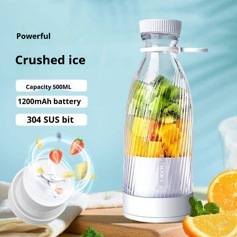 G-OUSSVE | 500ml Smoothie Blender, USB Rechargeable Juicer, Portable Mini Electric Mixer, Perfect for Office, Sports, Outdoor, Travel, Fruit Juicer with Bottle Design  ﻿