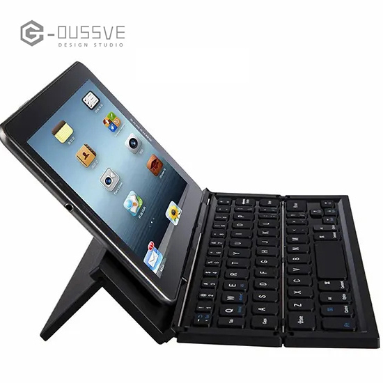 G-OUSSVE｜Wireless Tri-System Bluetooth Foldable Keyboard for Phones and Tablets, Mini Wireless Keyboard