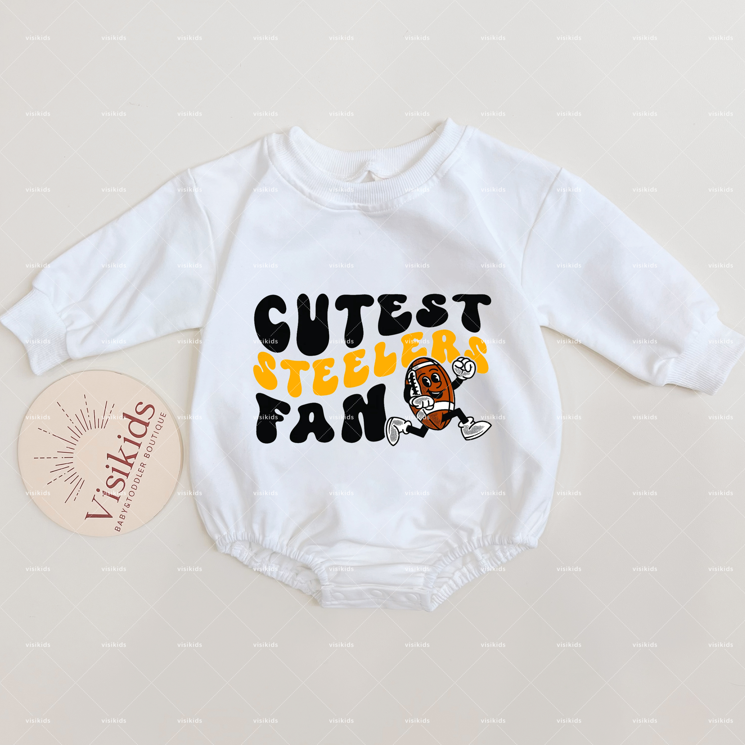 Baby Cutest Steelers Fan  Romper