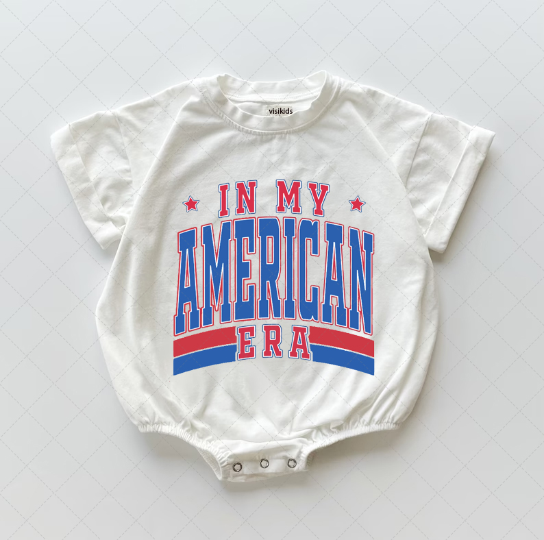 Baby In My American Era Romper