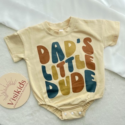 Baby Dad's Little Dude Romper