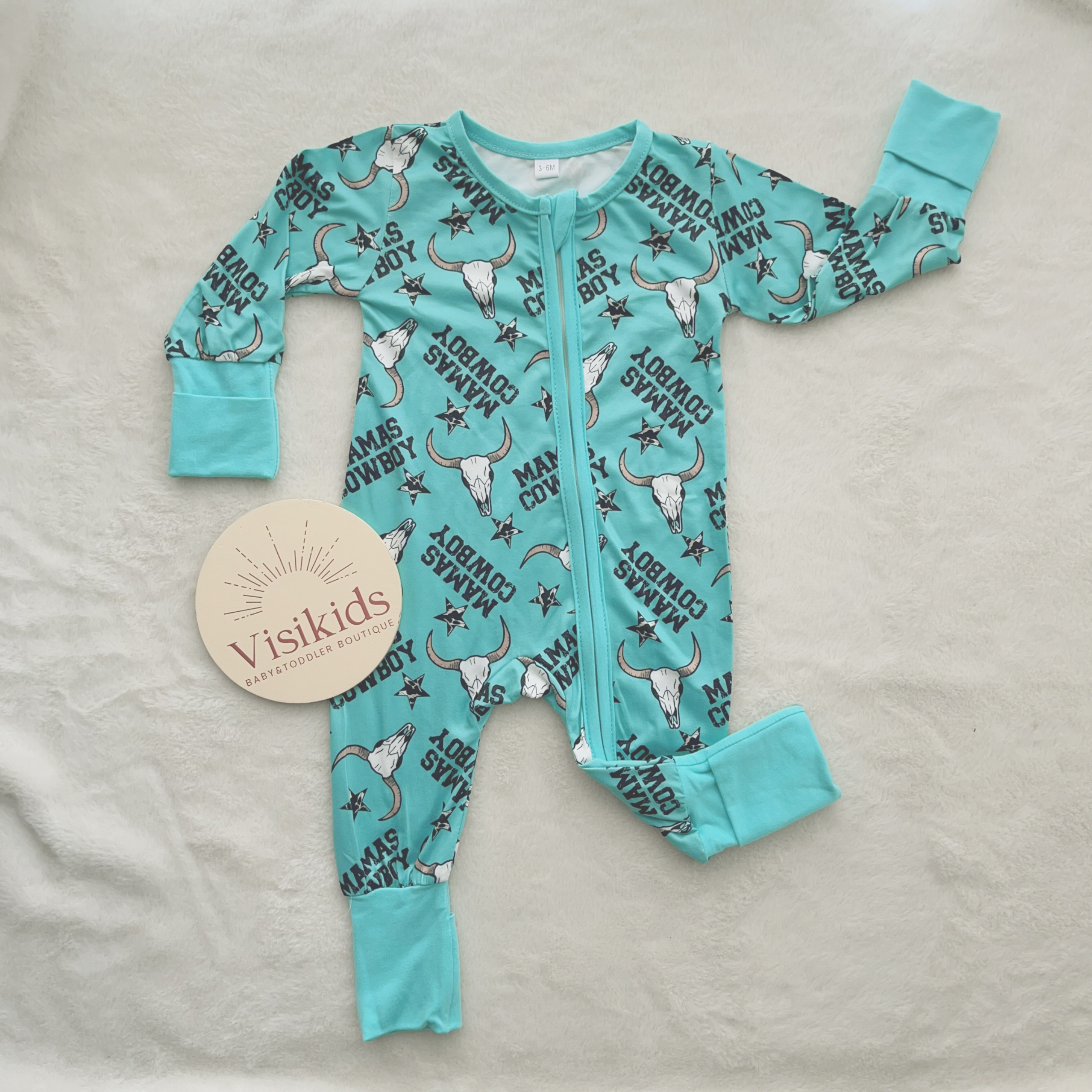 Mamas Cowboy Sleeper Jumpsuit