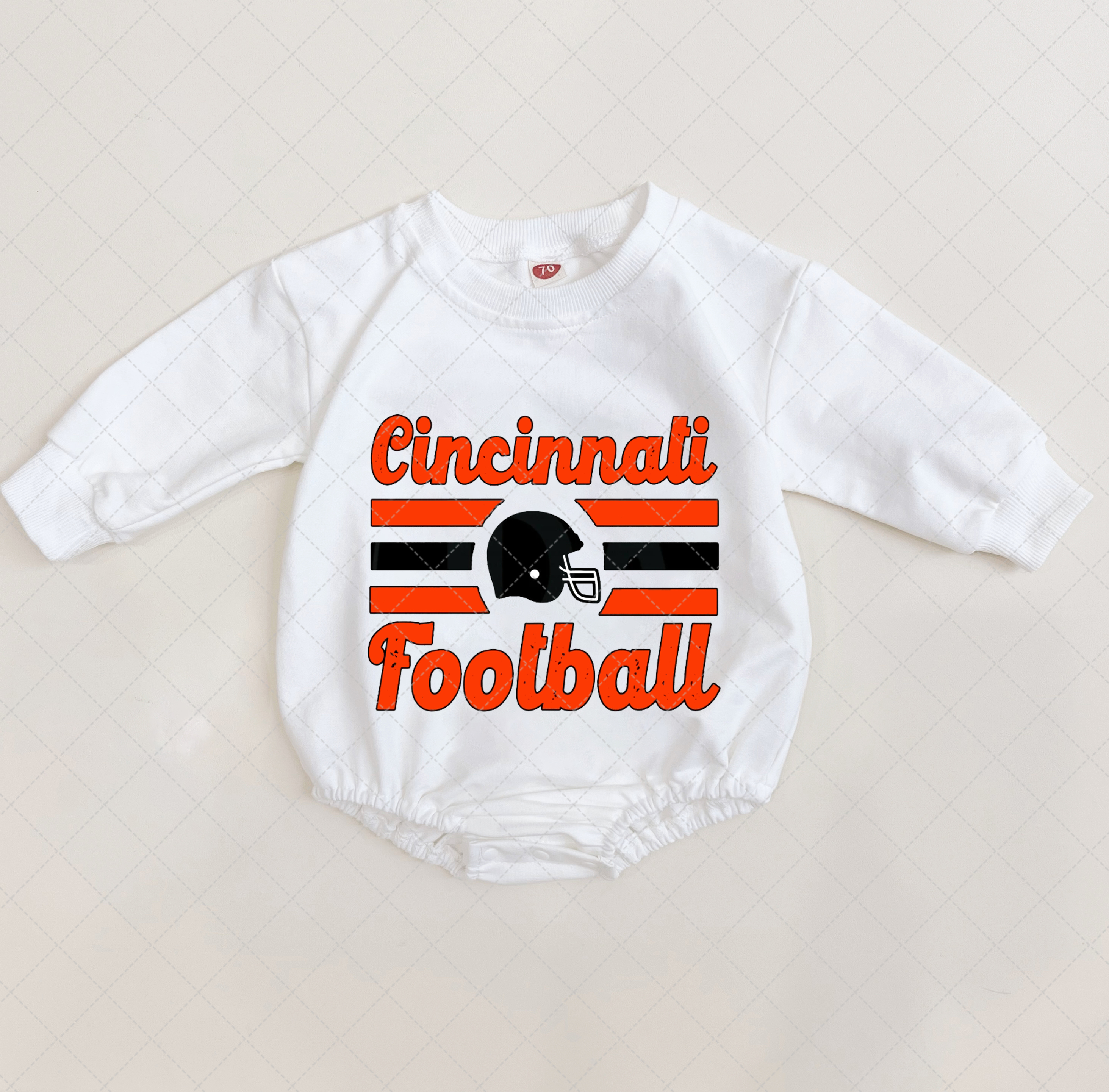 Baby Cincinnati Football Romper