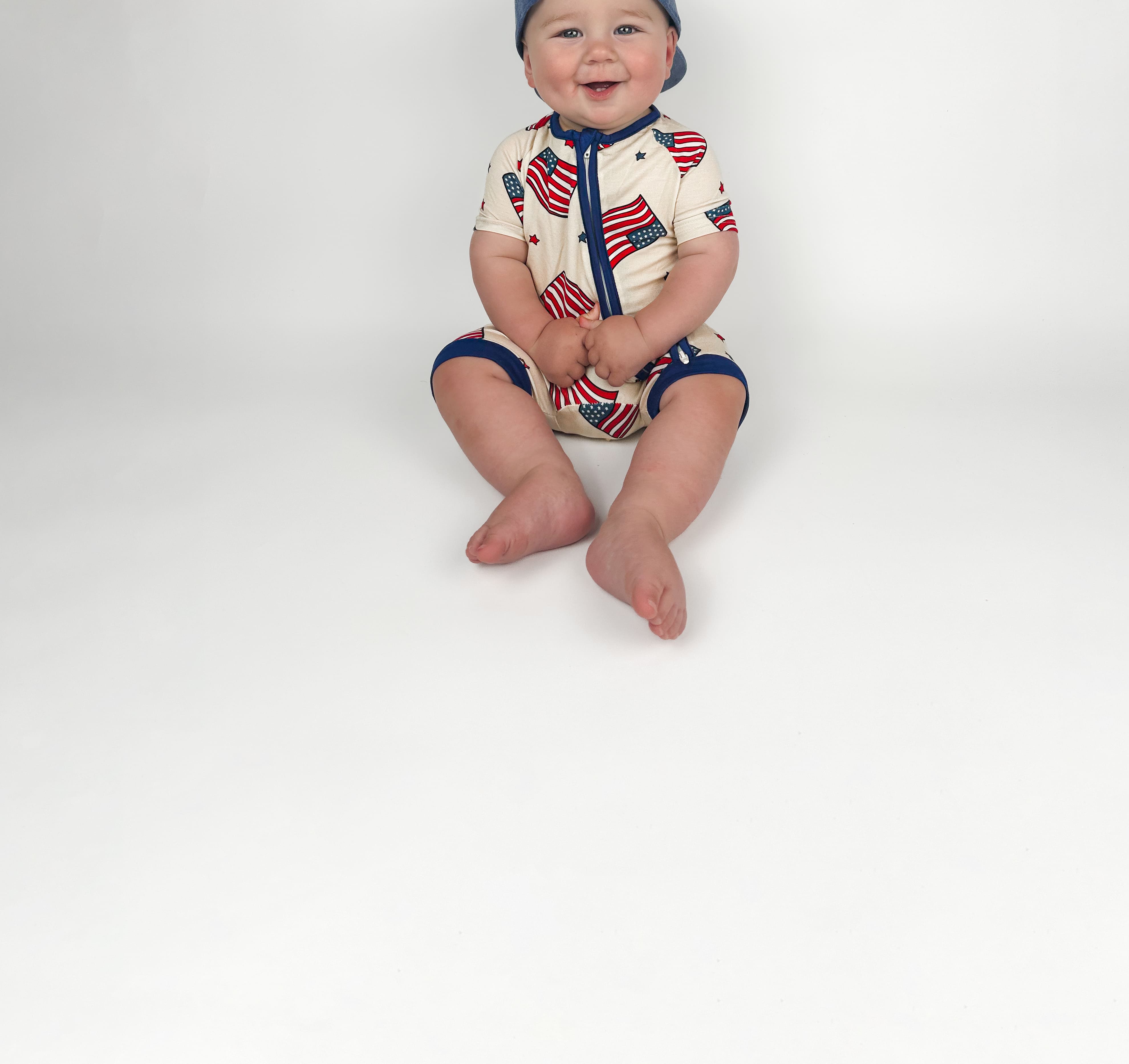 #Shorty Zip Rompers