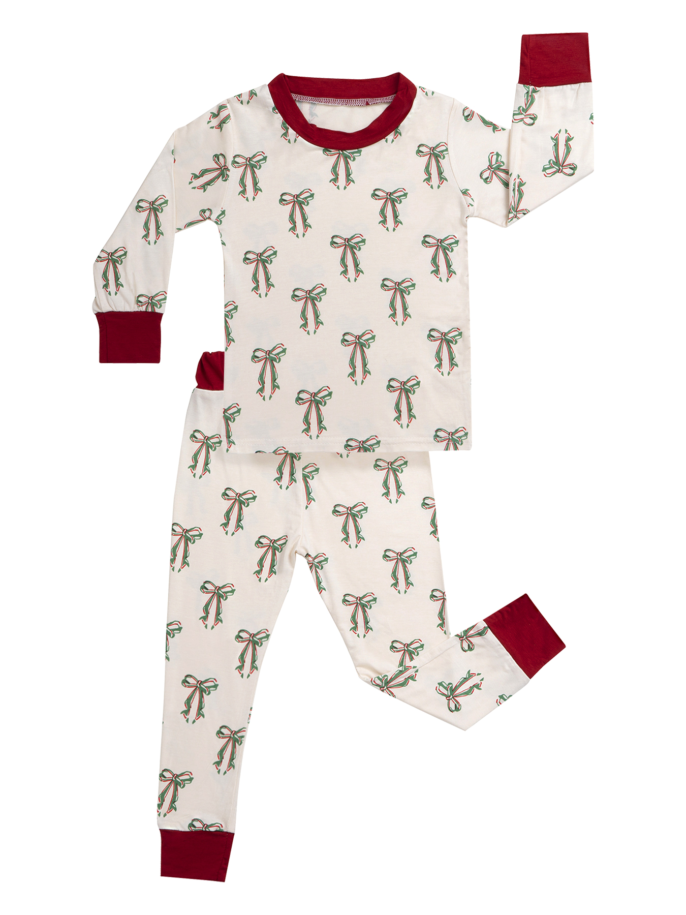 Toddler Bow Bamboo Set