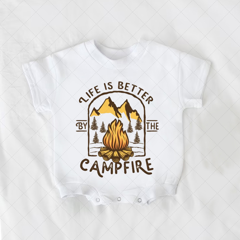 Baby Life is Better by the Campfire Romper