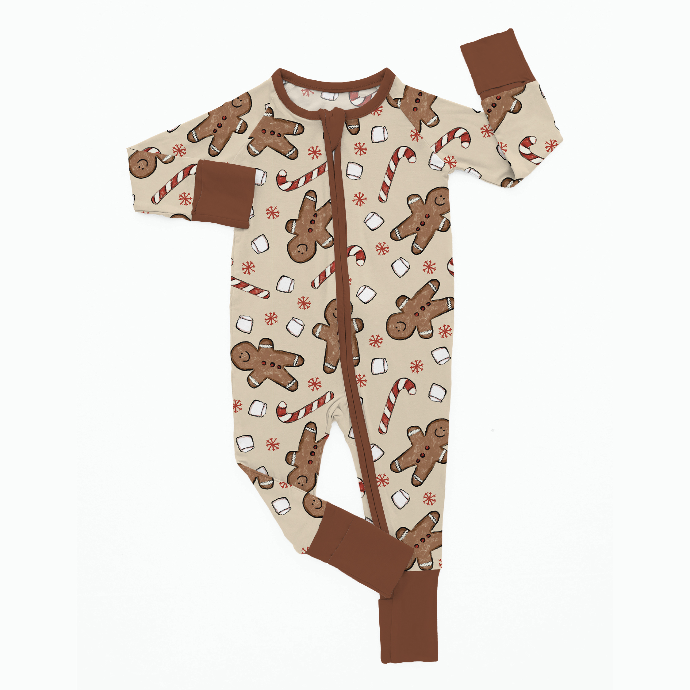 Newborn Gingerbread Man Bamboo Sleeper