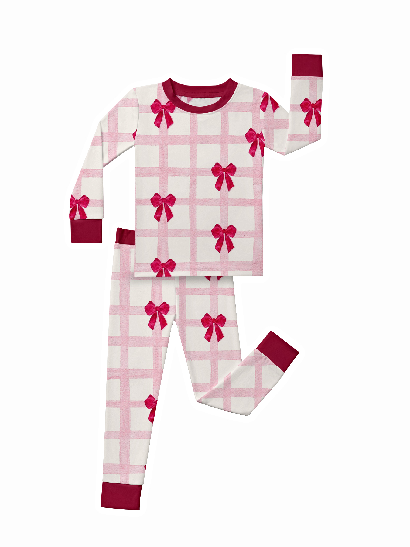 Toddler Bow Bamboo Set