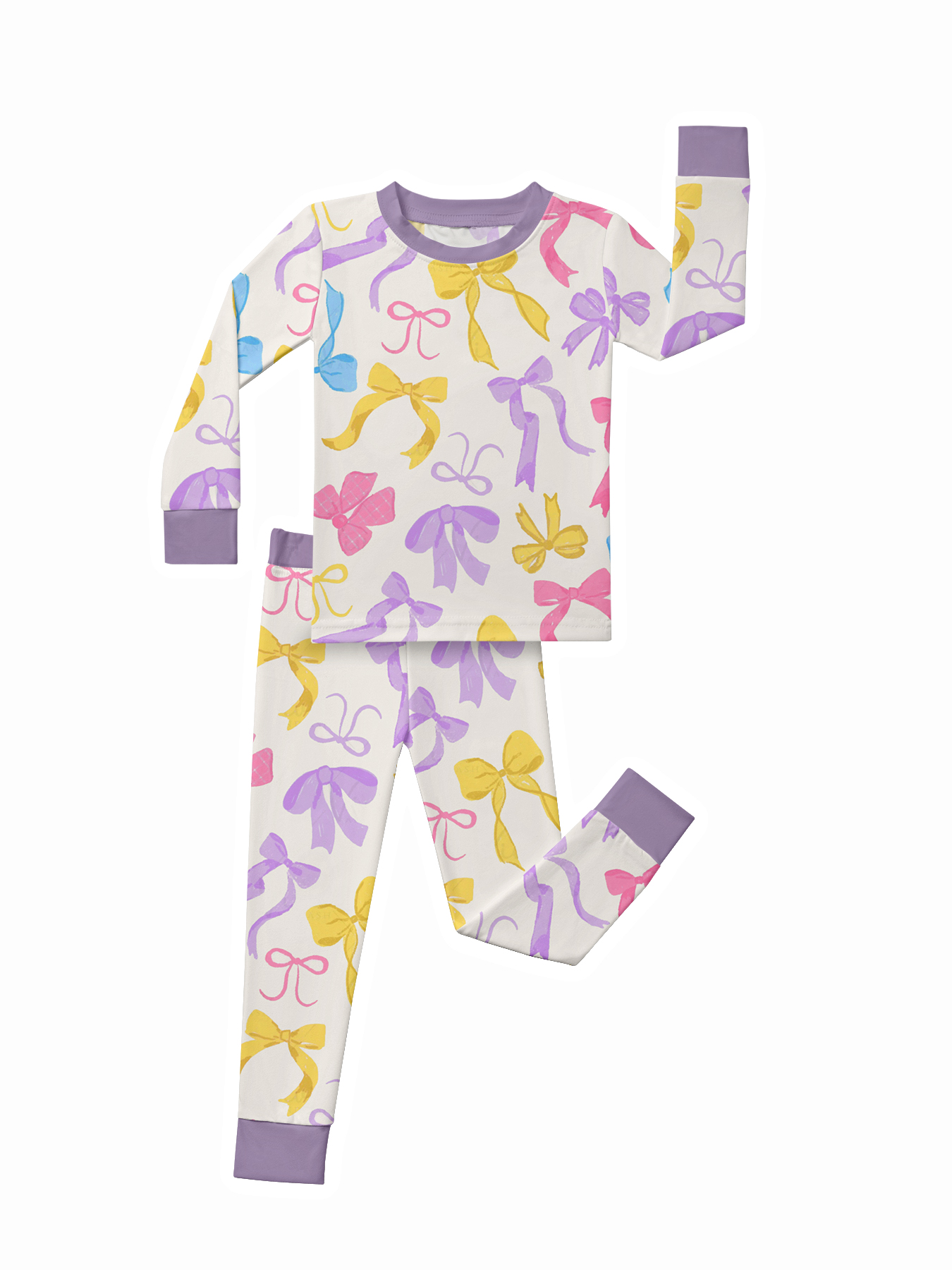 Toddler Bow Bamboo Set