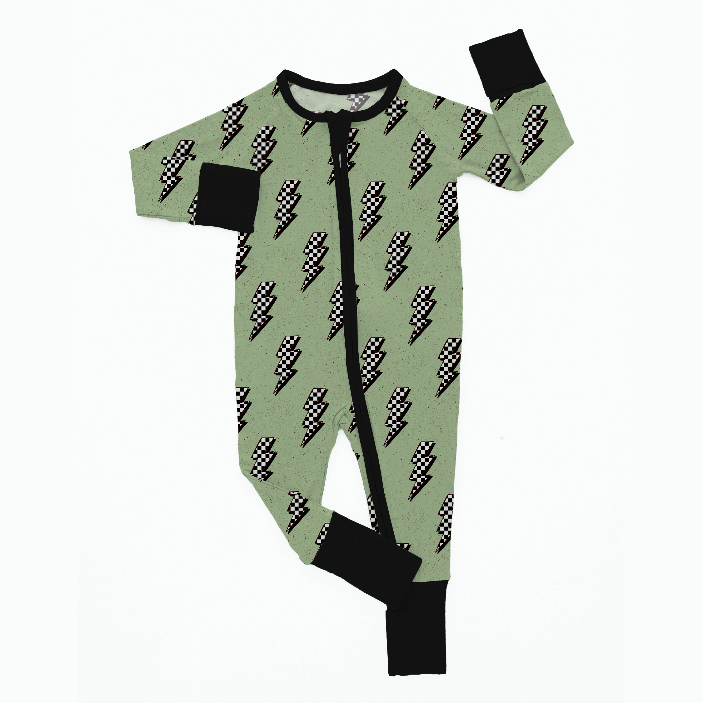 Newborn Checkered Lightning Bamboo Sleeper