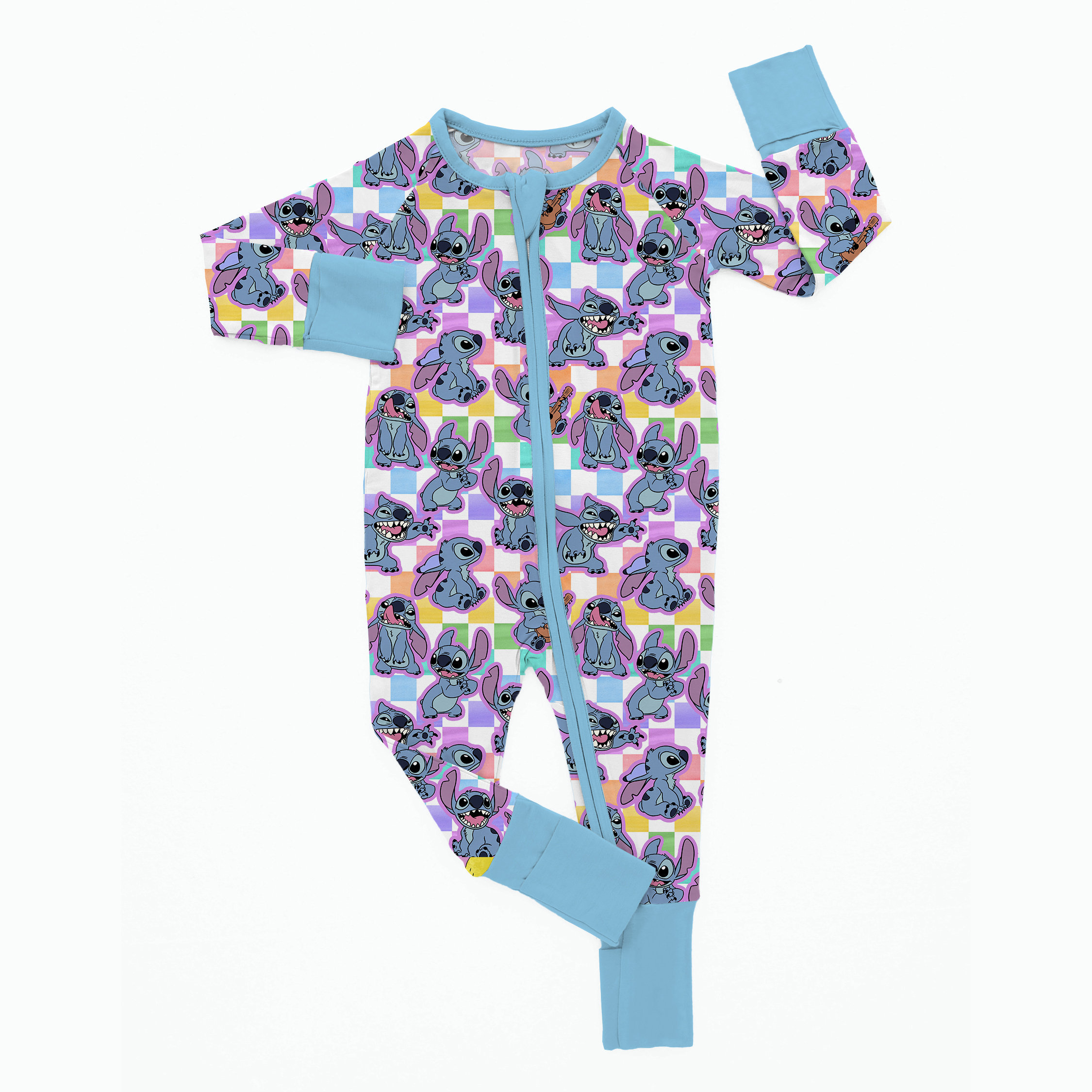 Newborn Stitch Checkered Bamboo Sleeper