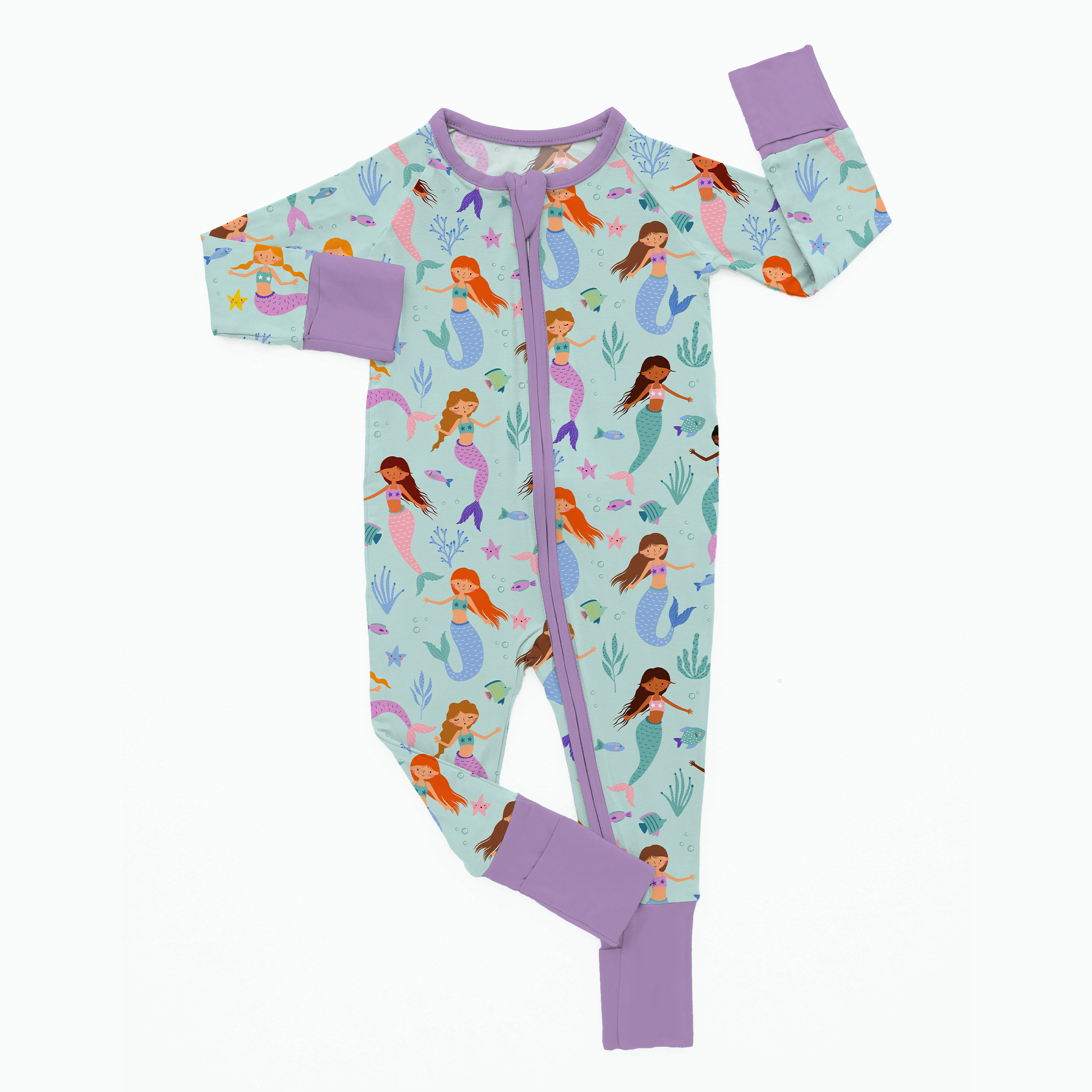 Newborn Mermaid Bamboo Sleeper