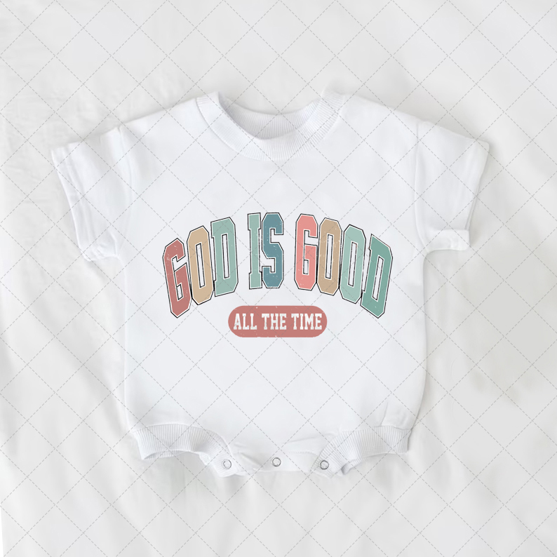 Baby God Is Good All The Time Romper