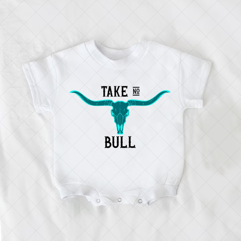 Baby Take No Bull  Romper