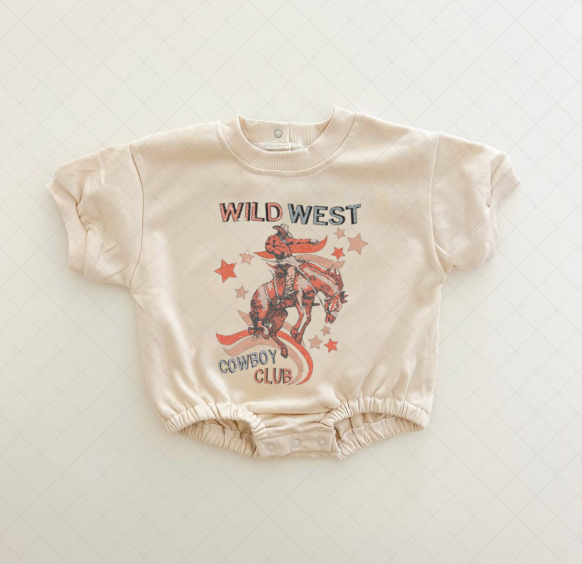 Baby Wild West Cowboy Club Romper