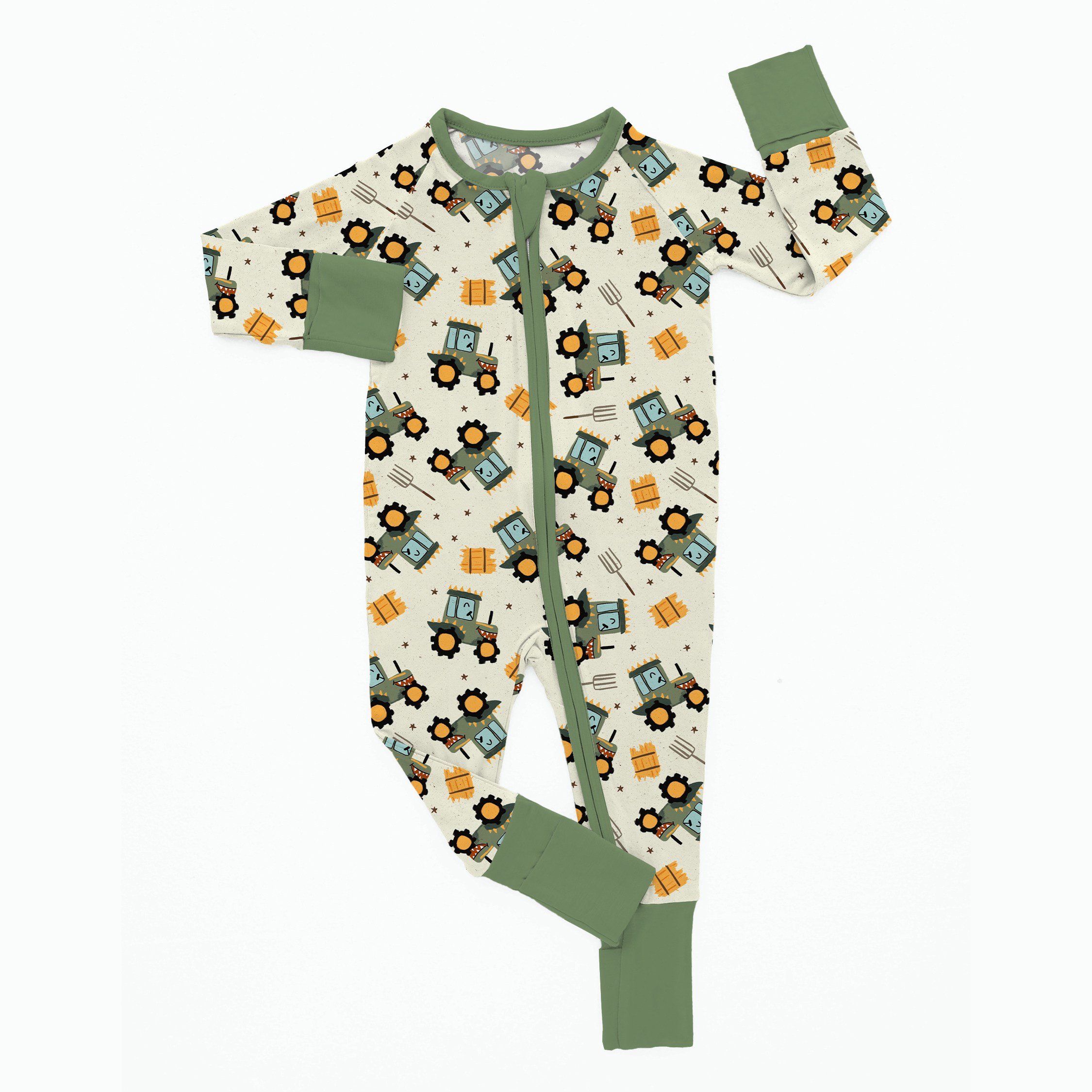 Newborn Farm Tractors Bamboo Sleeper