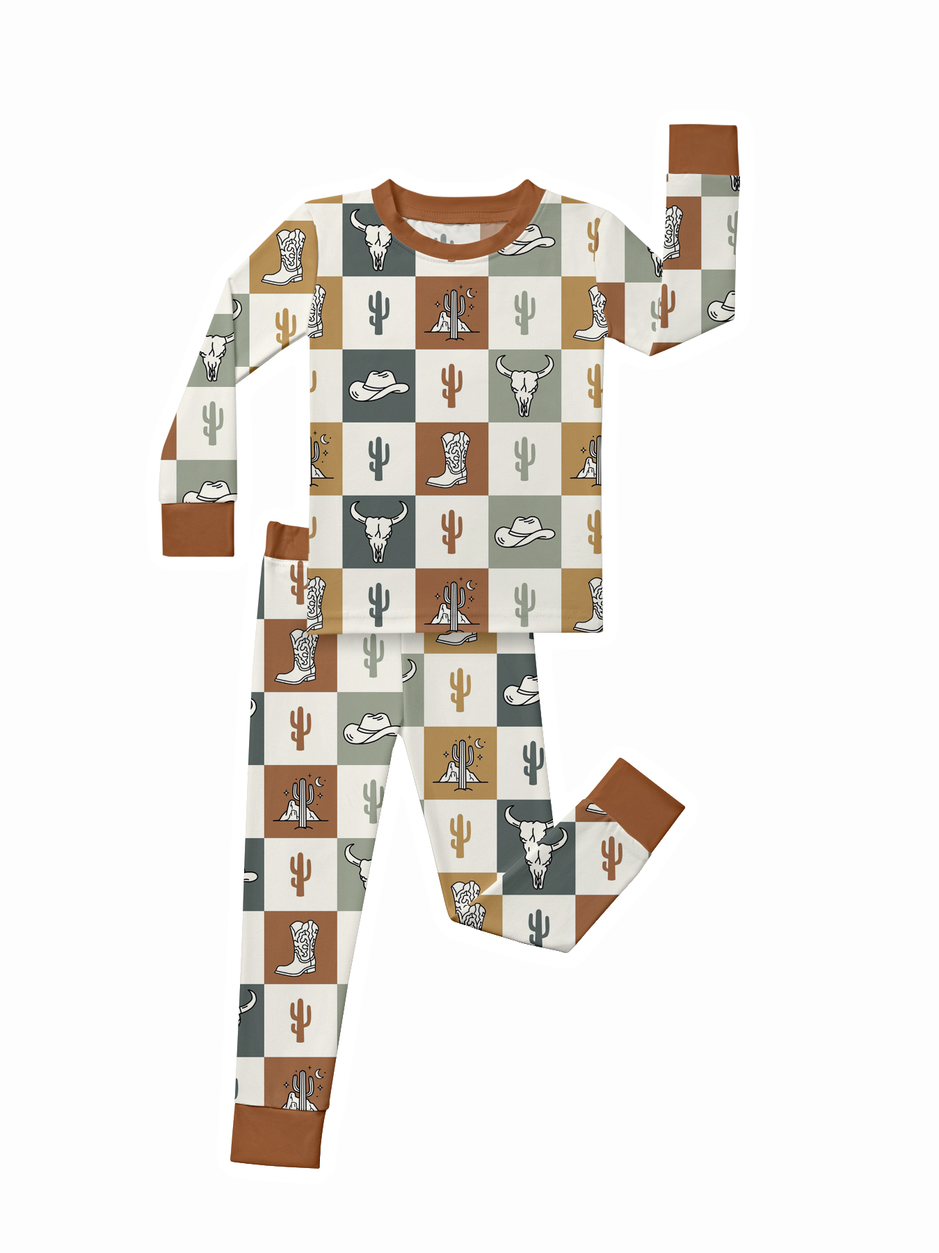 Toddler Cowboy Bamboo Set