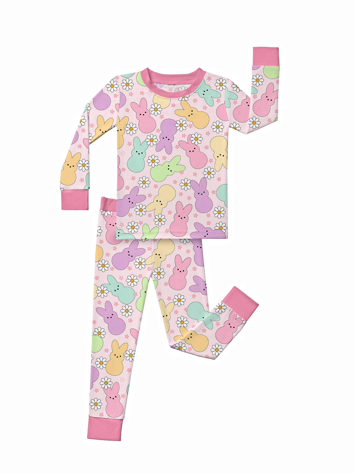 Kid Bunny Floral Bamboo Set ( 2-6Y )