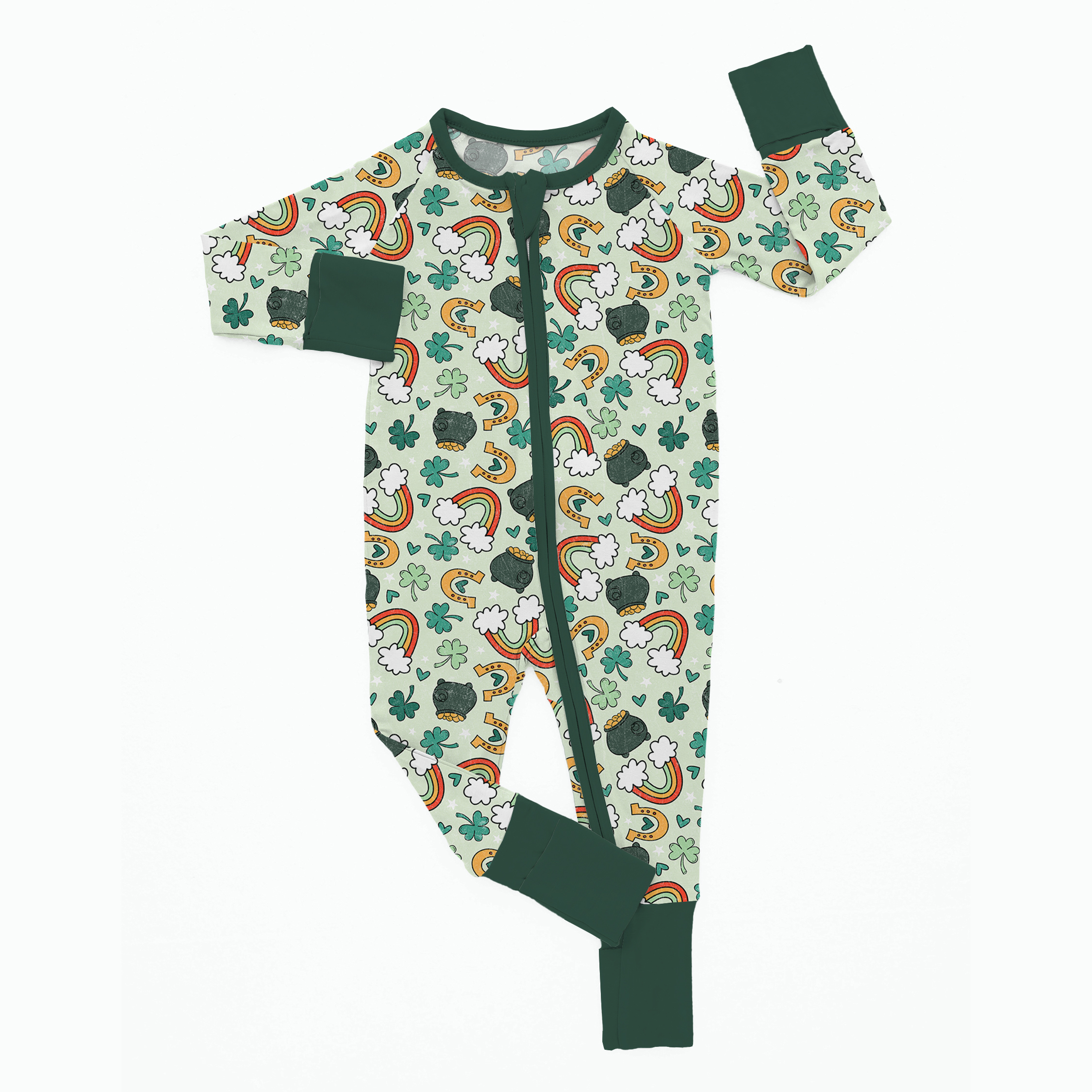 Newborn St. Patrick's Day Bamboo Sleeper