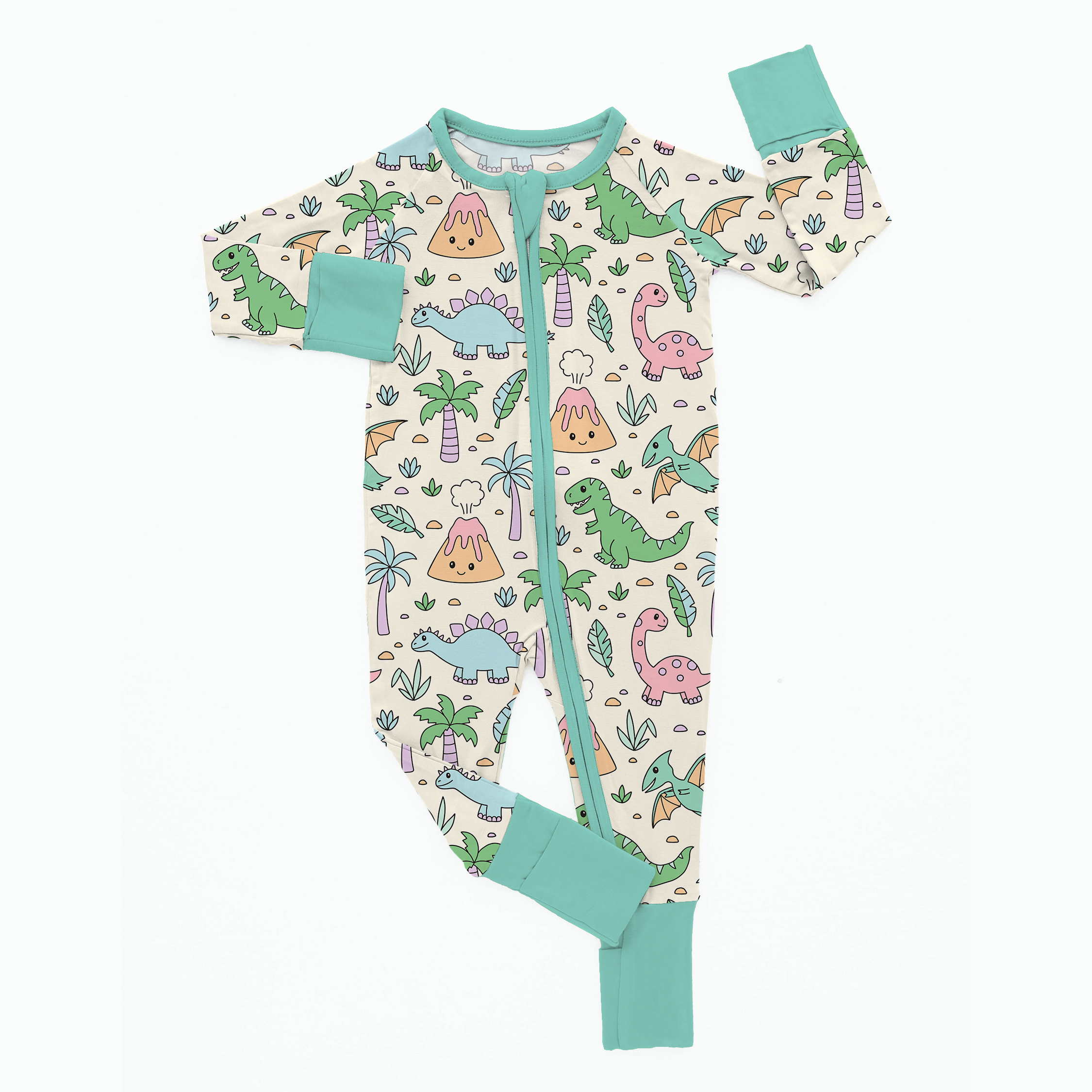 Newborn Dinosaur Bamboo Sleeper