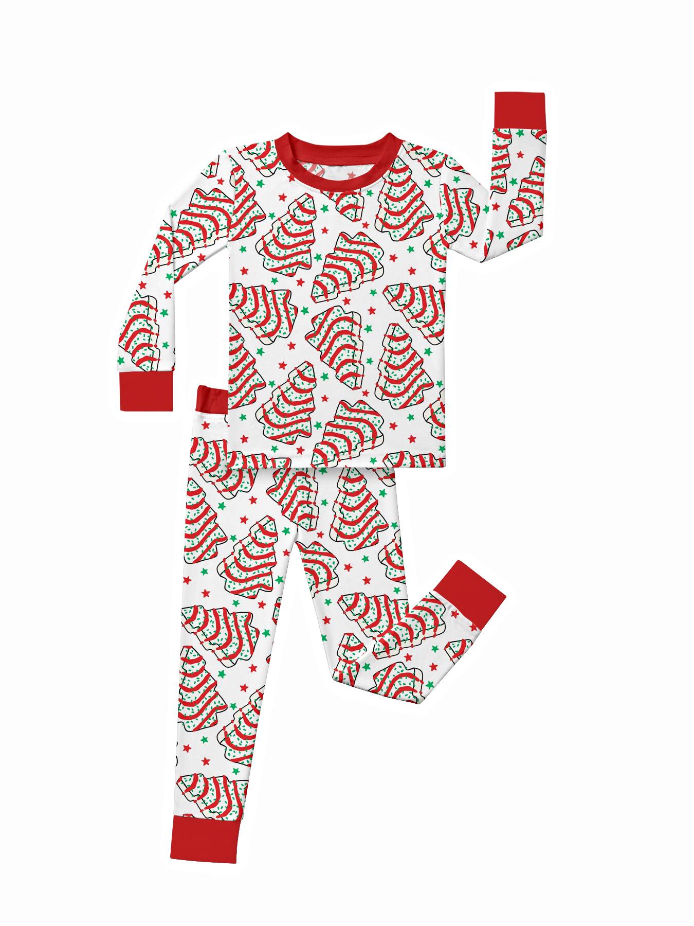 Kid Christmas Tree Snack Cakes Bamboo Set ( 2-6Y )