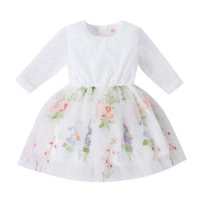 Toddler Floral Mesh Dress