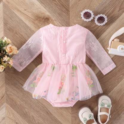 Baby Floral Mesh Dress