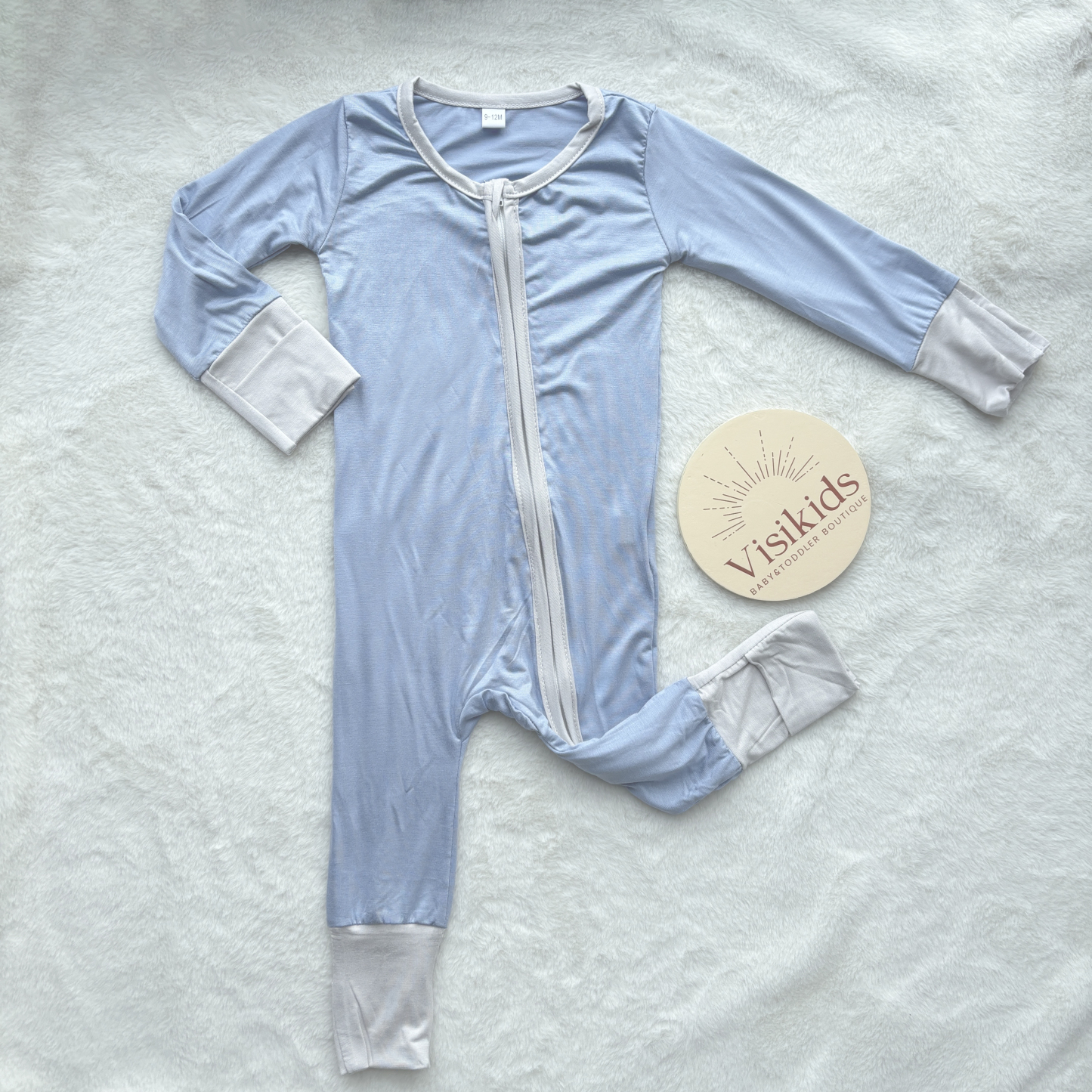 Solid Bamboo Sleeper Jumpsuit-visikids