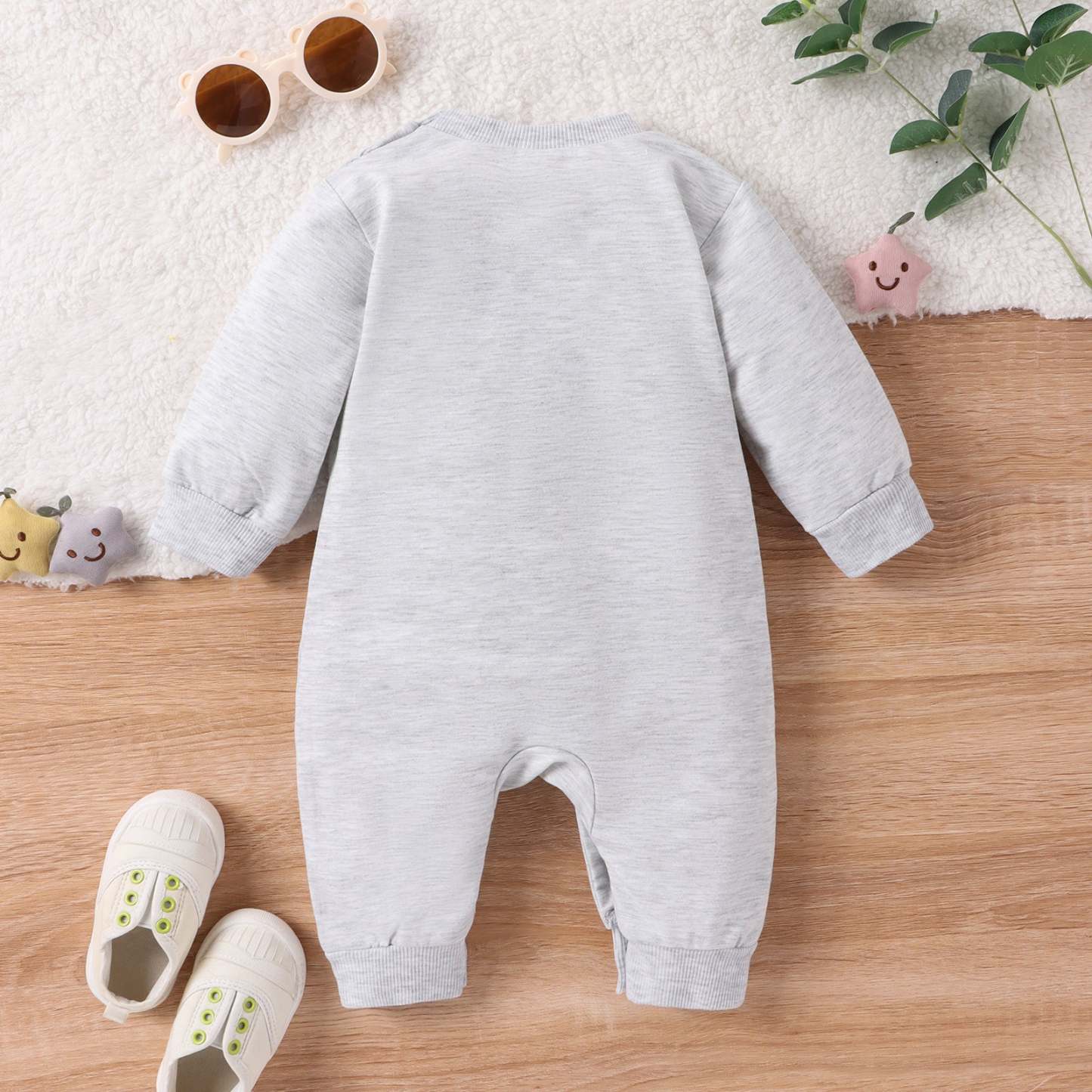 Baby Letter Embroidery Jumpsuit