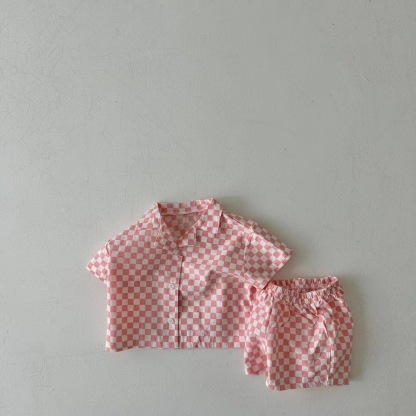 Baby Neutral Checkered Set