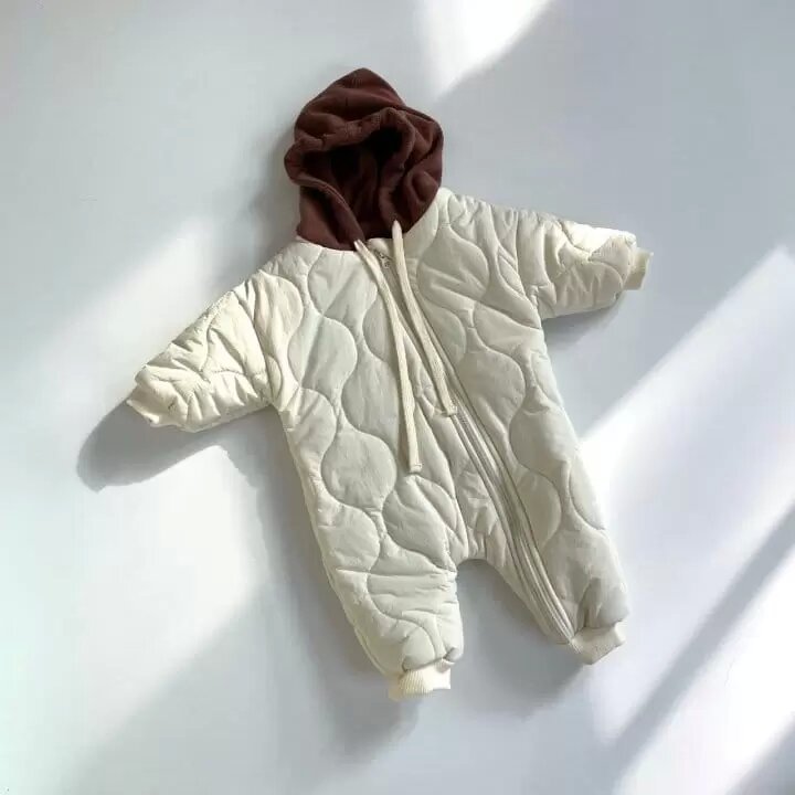 Baby Winter Thick Hooded Romper
