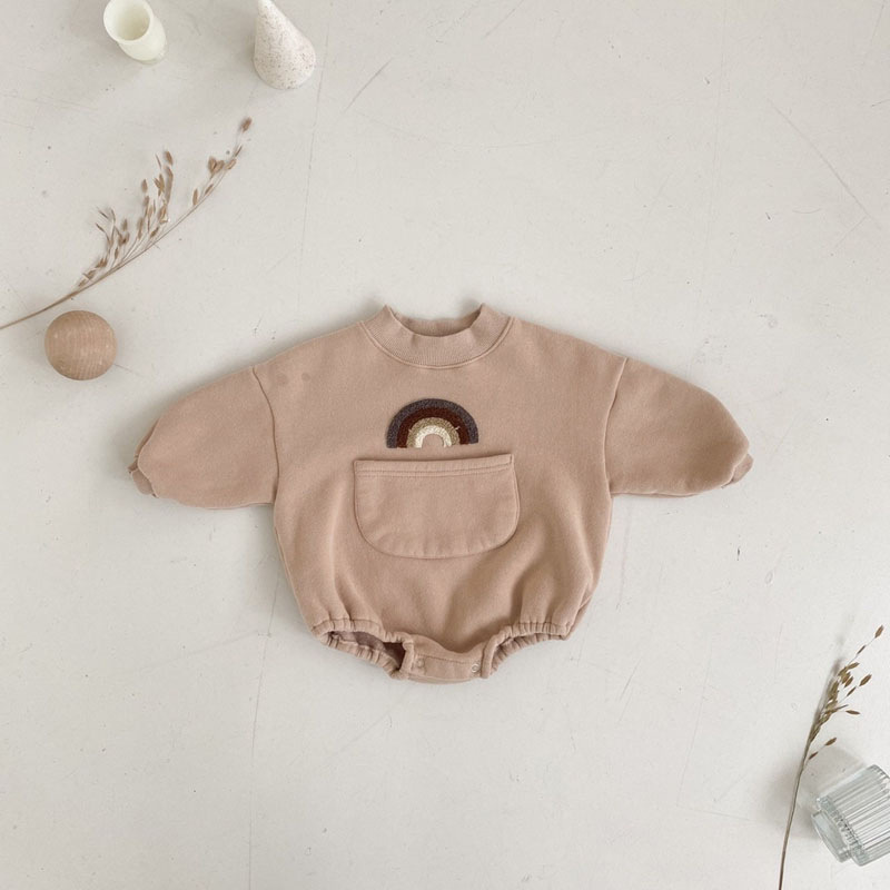 Baby Rainbow Pocket Romper