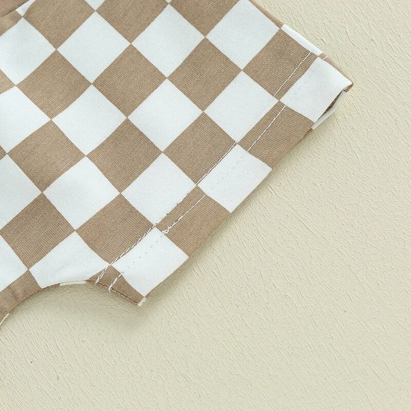 Baby Checkerd Hooded Set
