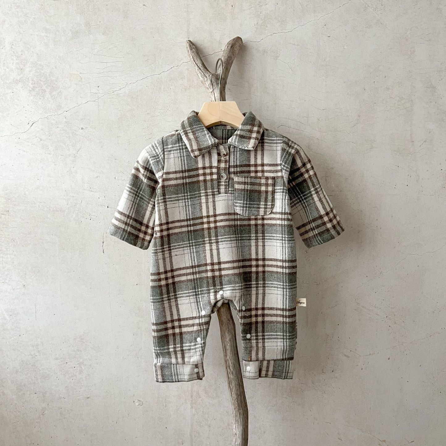 Baby Checkered Romper Jumpsuit