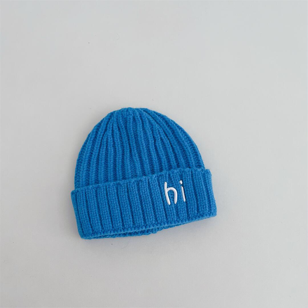 Baby Hi Embroidery Beanie