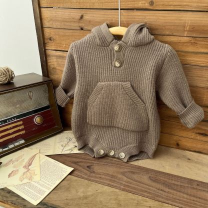Baby Solid With Pocket Sweater