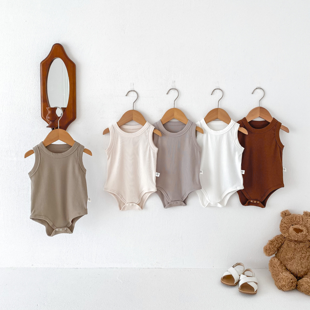 Baby Neutral Solid Romper