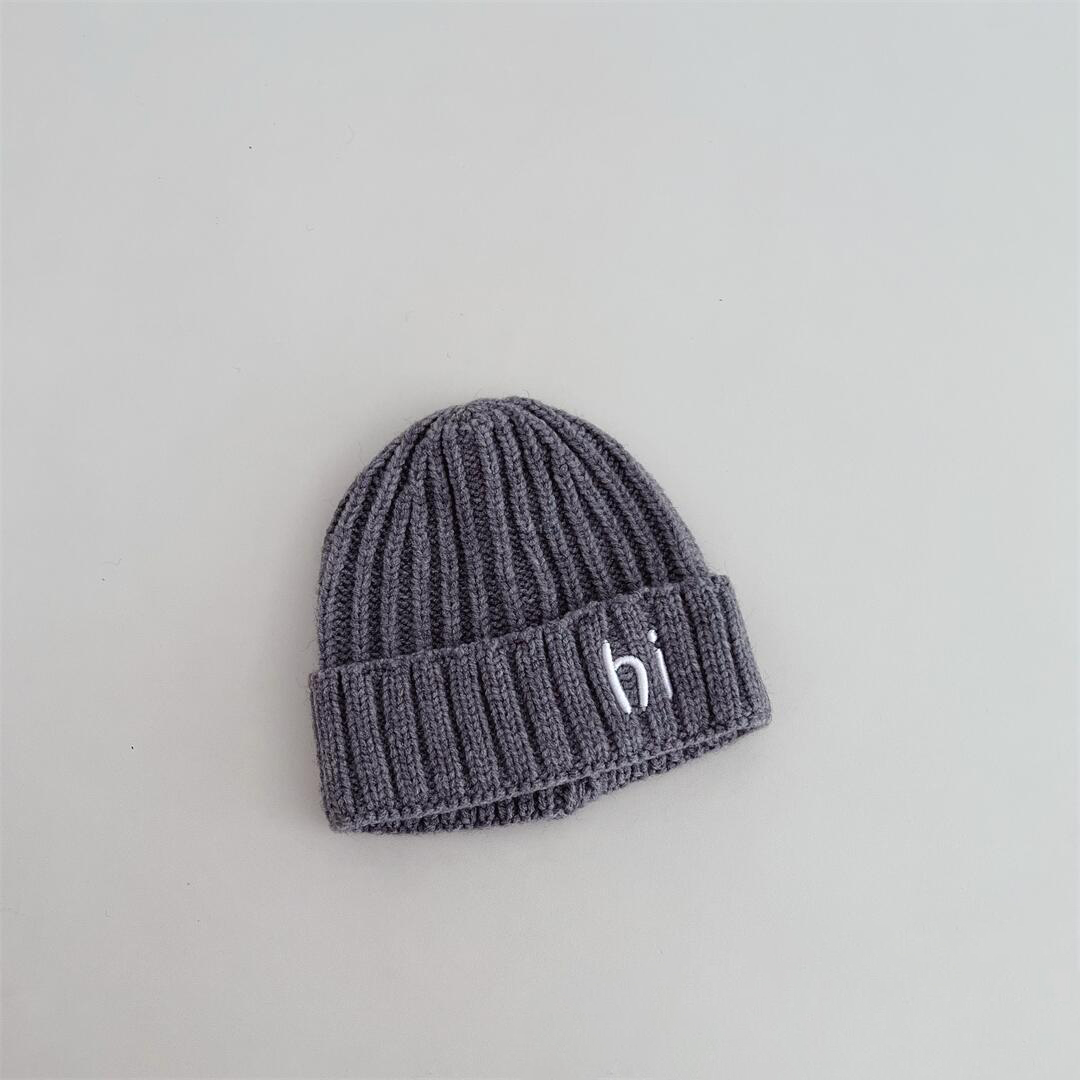 Baby Hi Embroidery Beanie