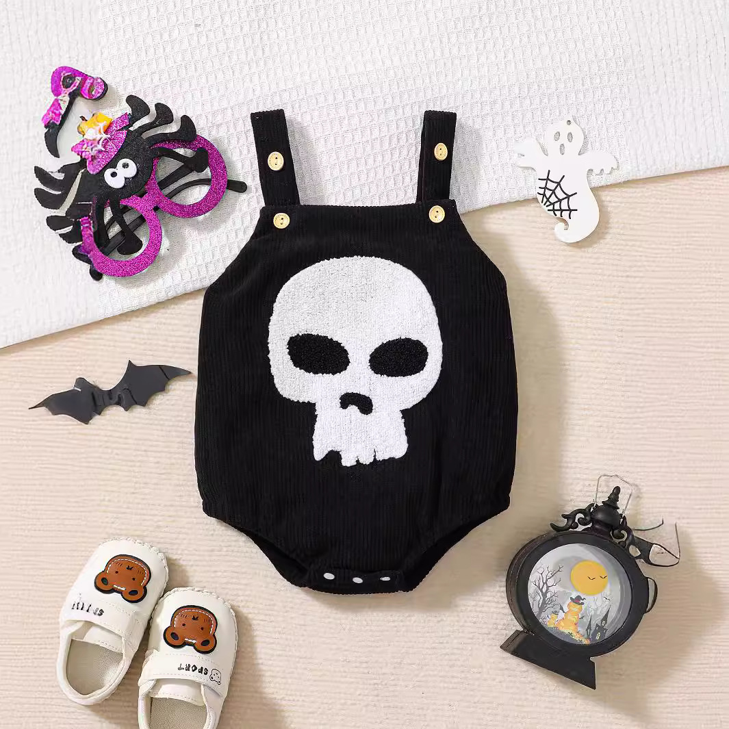 Baby Halloween Corduroy Romper