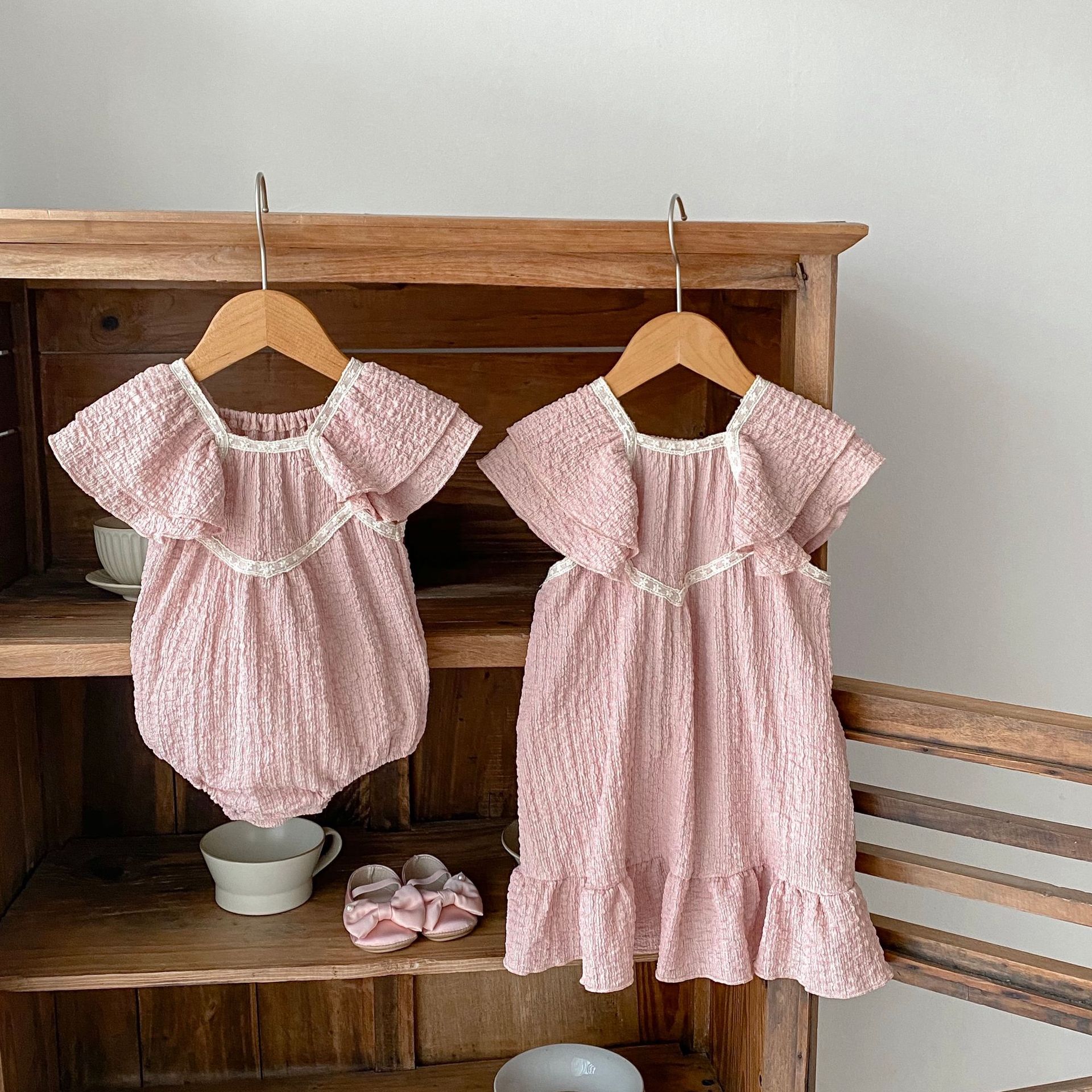 Sister Solid Romper And Dresses