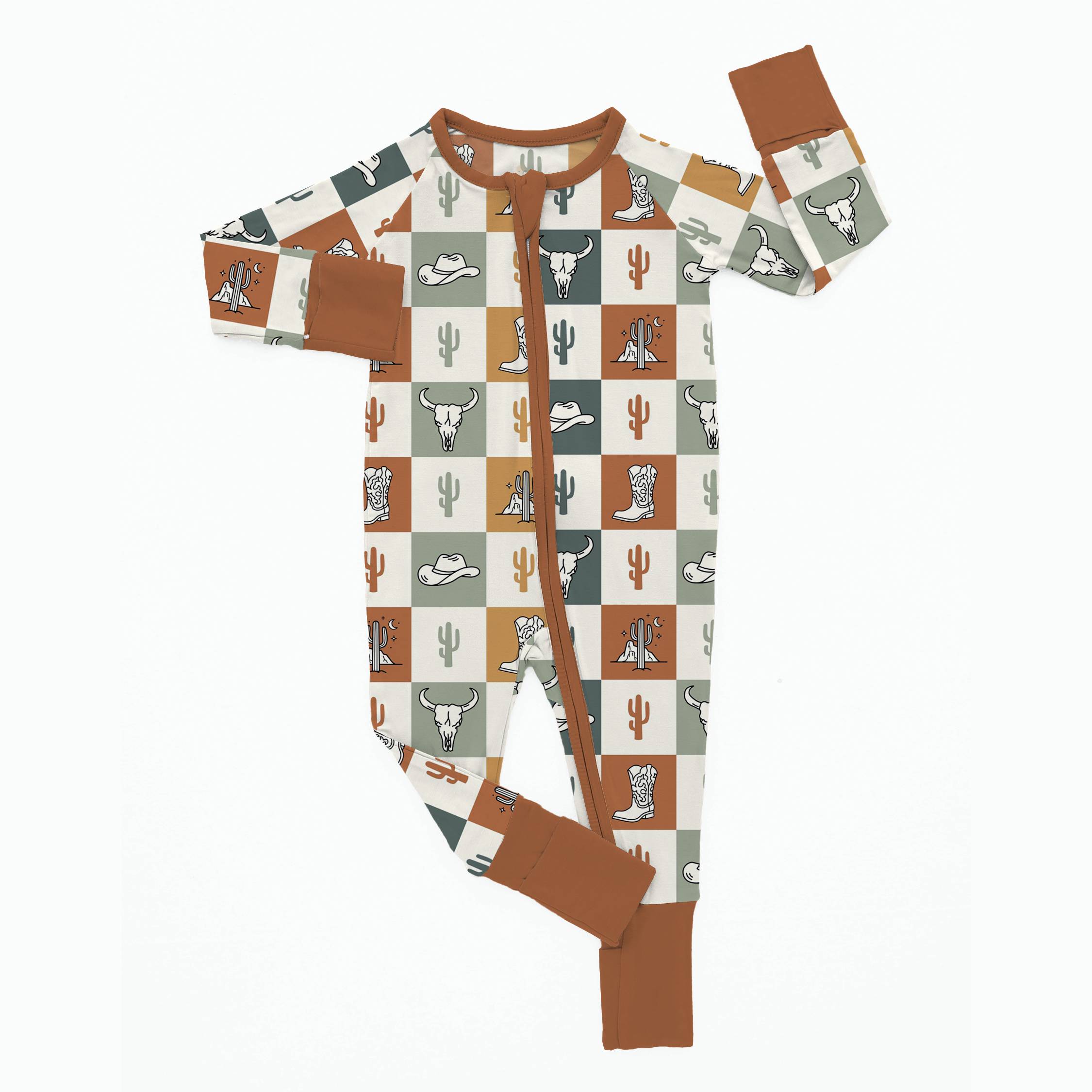 Newborn Cowboy Bamboo Sleeper