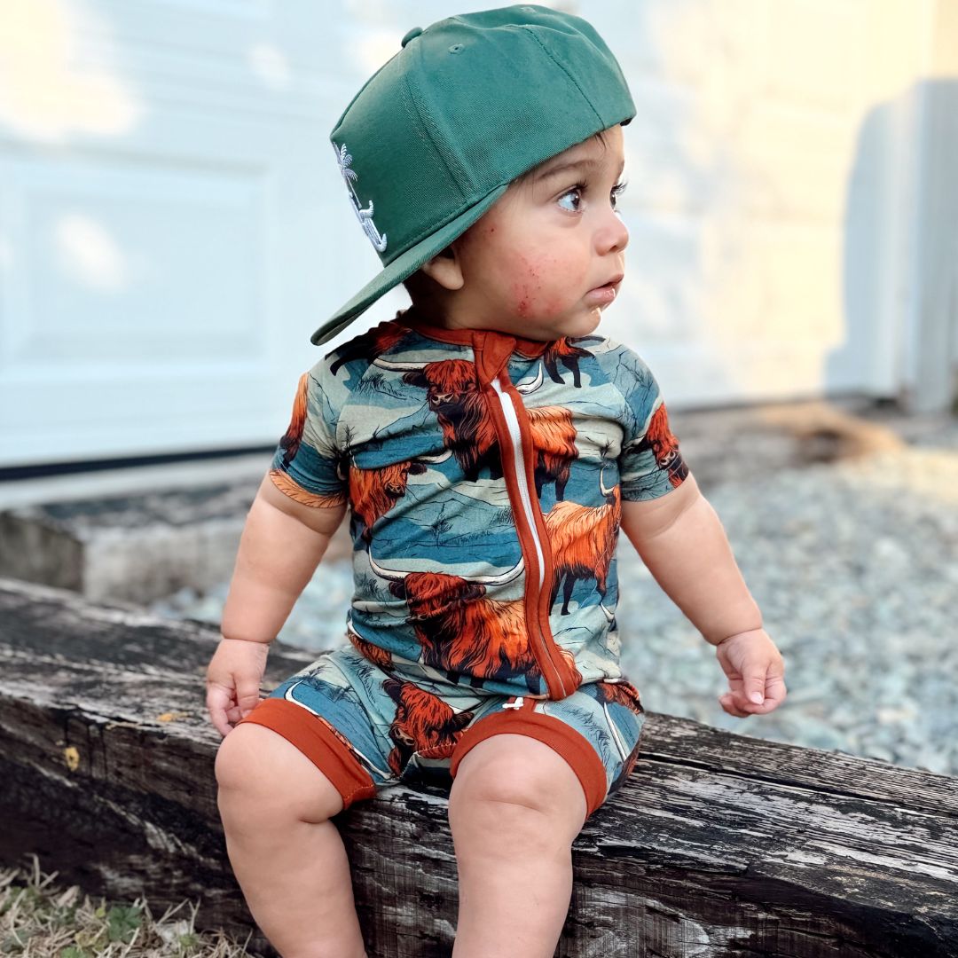 Shorty Zip Rompers