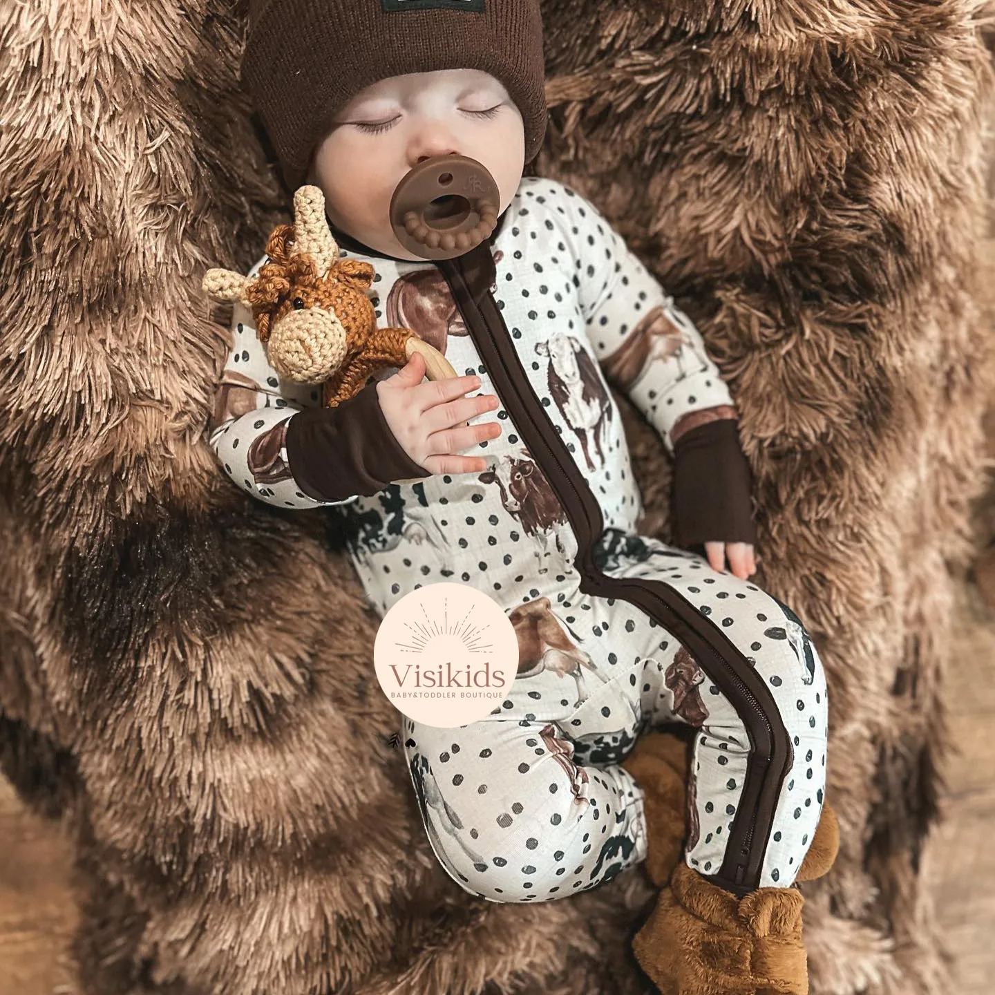 Baby Animal Pajamas-visikids