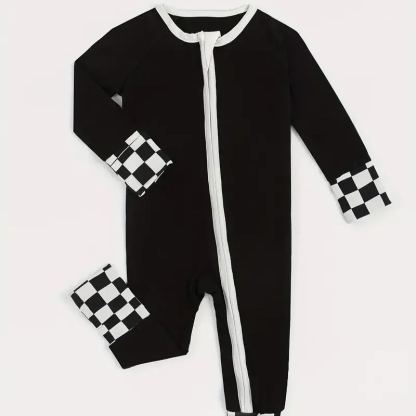 Newborn Checkered Jumpsuit-visikids