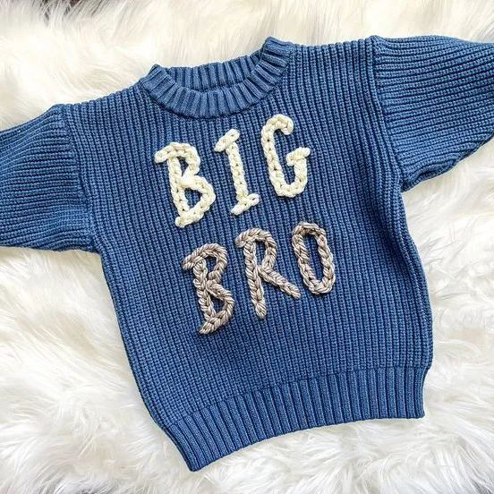 Baby BIG BRO Handmade Sweater