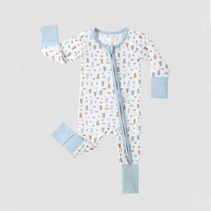 Bear Balloon Bamboo Sleeper Jumpsuit